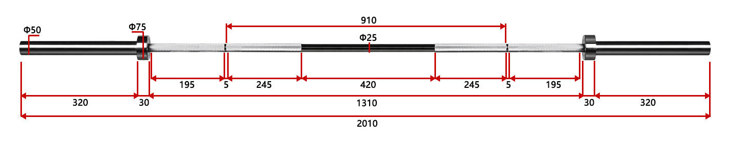 15 kg Master X griffin - dimensions