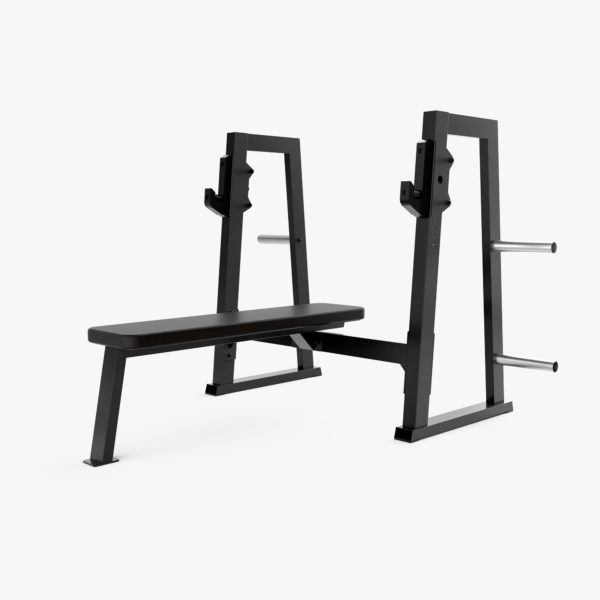 Flat bench press olimpic.